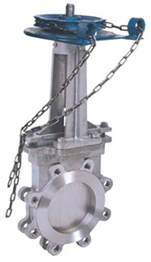 PZL43X/H/F-6/10/16鏈輪對(duì)夾式刀形閘閥