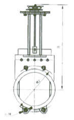 ZL73X-6/10/16鏈輪式槳液閥外形尺寸圖2