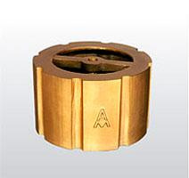 H72X黃銅對(duì)夾消聲止回閥外形尺寸圖