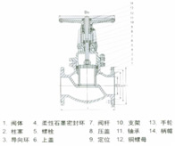 硬密封柱塞閘閥結(jié)構(gòu)圖
