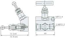 EN5-2 EF-2 二組閥外形尺寸圖
